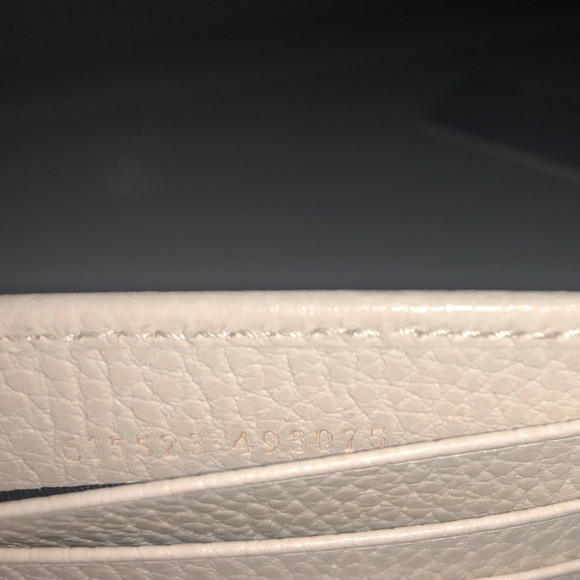 ❌SOLD❌ GUCCI INTERLOCKING G CHAIN LEATHER CROSSBODY BAG - WHITE (NEW WITH TAGS) - Picture 12 of 14